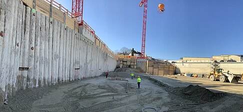 Engl GmbH Spezialtiefbau ehemaliges Paulaner Areal Baugrube Engl GmbH Spezialtiefbau