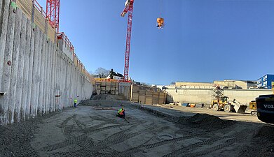 Baugrube Engl GmbH Spezialtiefbau Ehemaliges Paulaner Areal Baugrube Engl GmbH Spezialtiefbau