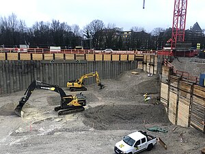 Ehemaliges Paulaner Areal Baugrube gesamt Spezialtiefbau Engl GmbH Ehemaliges Paulaner Areal Baugrube gesamt Spezialtiefbau Engl GmbH